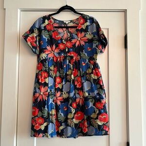 Floral Short Sleeve Dress